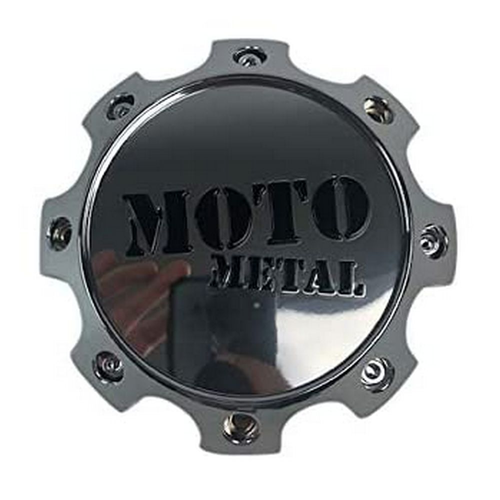 Moto Metal 1079L170MO4CH-H62 Gloss Black / Chrome Wheel Center Cap 8x170