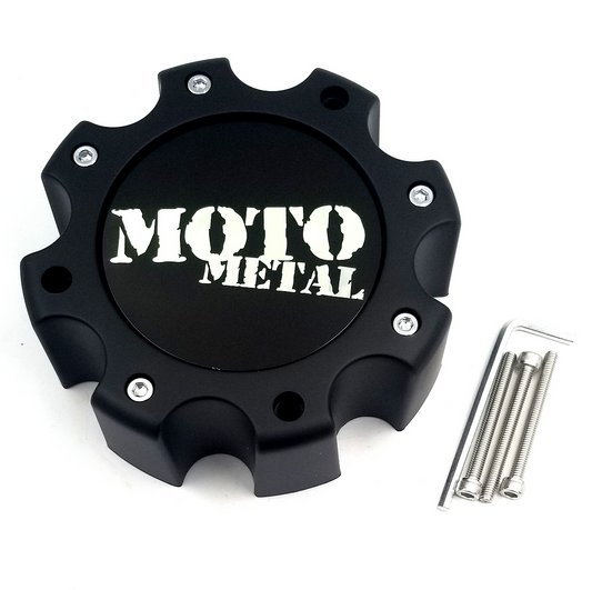 Moto Metal 1079L170SGBMO1 Black Wheel Center Cap 8 Lug