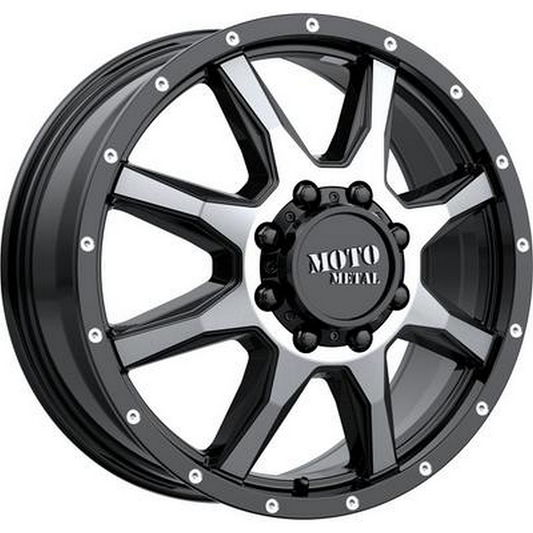 Moto Metal 1079L199RMOGB-H122 Gloss Black / Chrome Wheel Center Cap 8x200/210