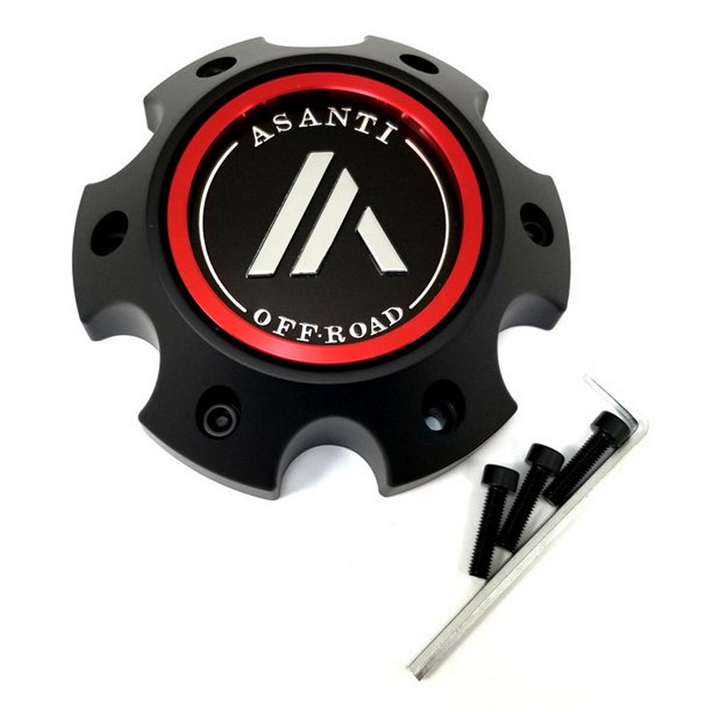 Asanti Off Road 130L1456SB-H42 Satin Black Wheel Center Cap 6x5.5 H42
