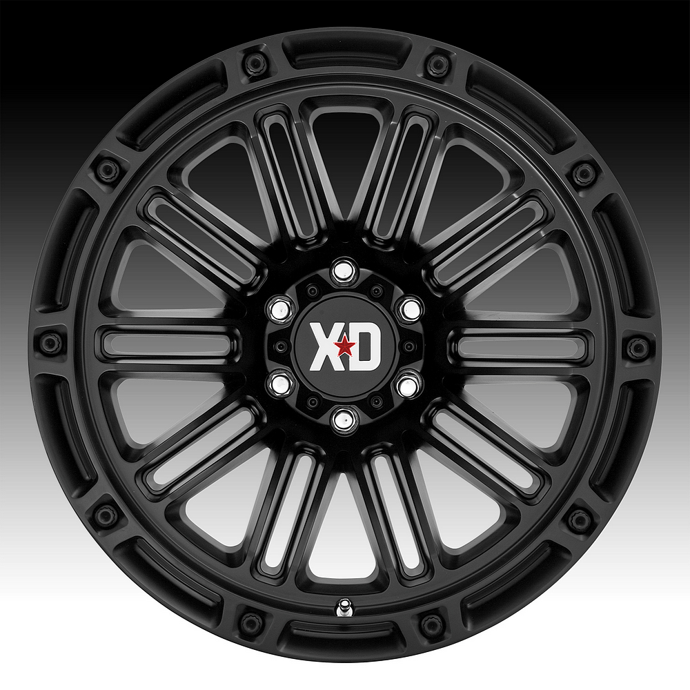 XD 1636S06 Satin Black / Chrome Wheel Center Cap 8x6.5/180