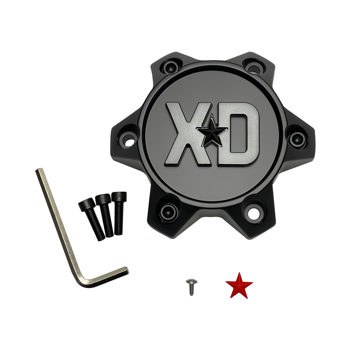 XD 1636S33-H34 Satin Black Wheel Center Cap – 6x4.5/120 — part 1636S33-H34, product photo 1