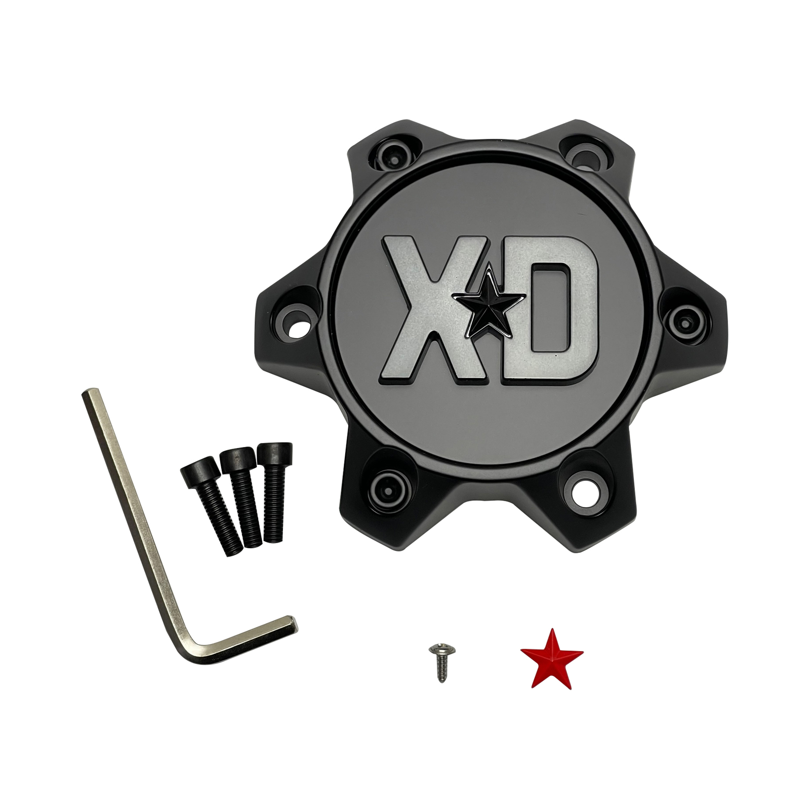 XD 1636S33-H34 Satin Black Wheel Center Cap – 6x4.5/120 — part 1636S33-H34, product photo 1