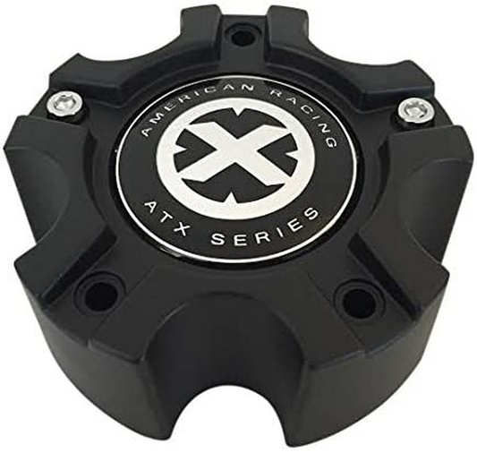 ATX 377B1275HYB001 Matte Black Wheel Center Cap 5x5