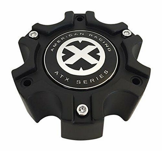 ATX 377B1406HYB001 Matte Black Wheel Center Cap 6x135