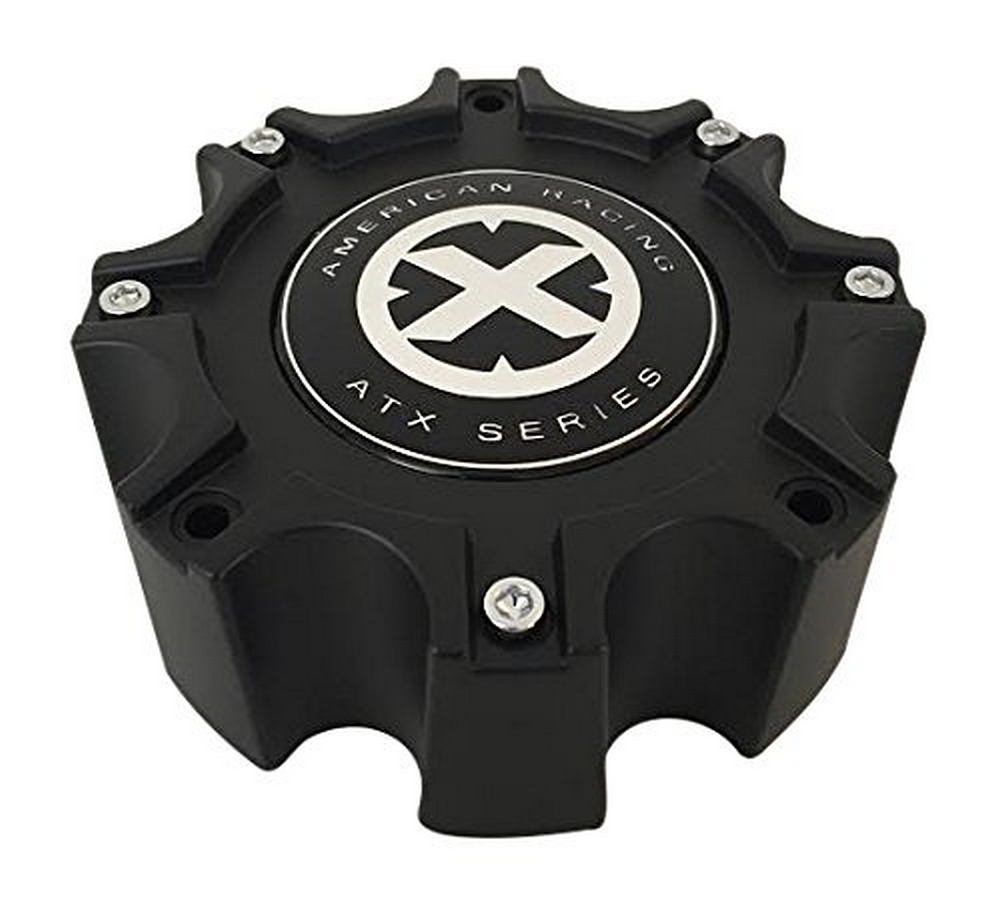 ATX 377B1708HYB001 Matte Black Wheel Center Cap 8 Lug