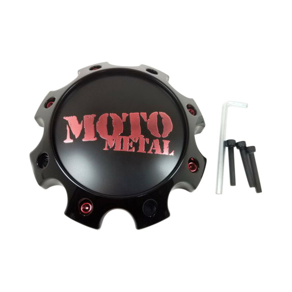 Moto Metal 1079L170SGBMO1RC Red Wheel Center Cap – 8 Lug