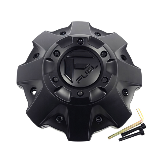 Fuel Off-Road 1001-63BLDKIT5 Gloss Black Logo Wheel Center Cap