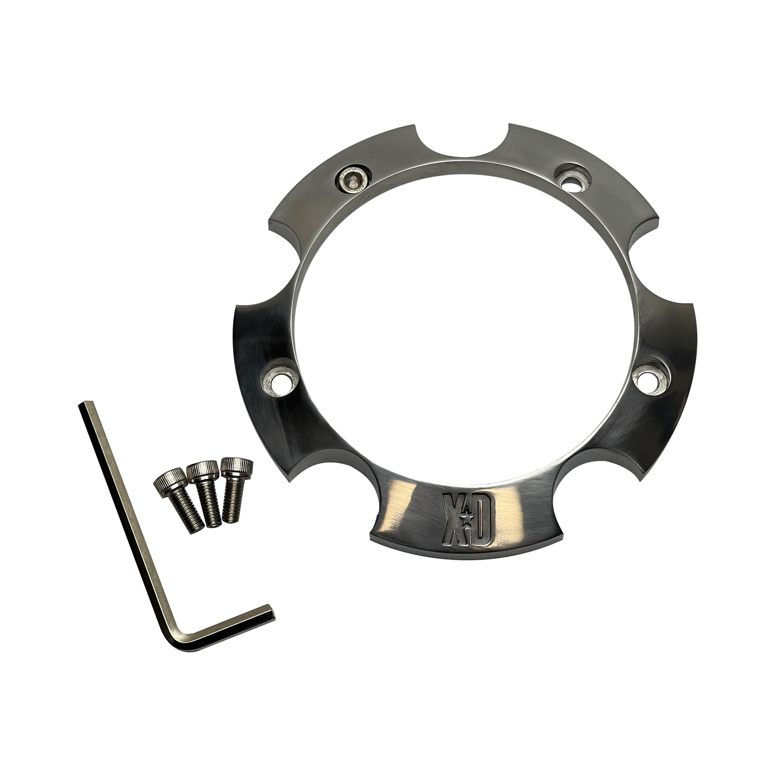 XD XD1455BASE-POL Polished Center Cap Base Piece – 5 Lug