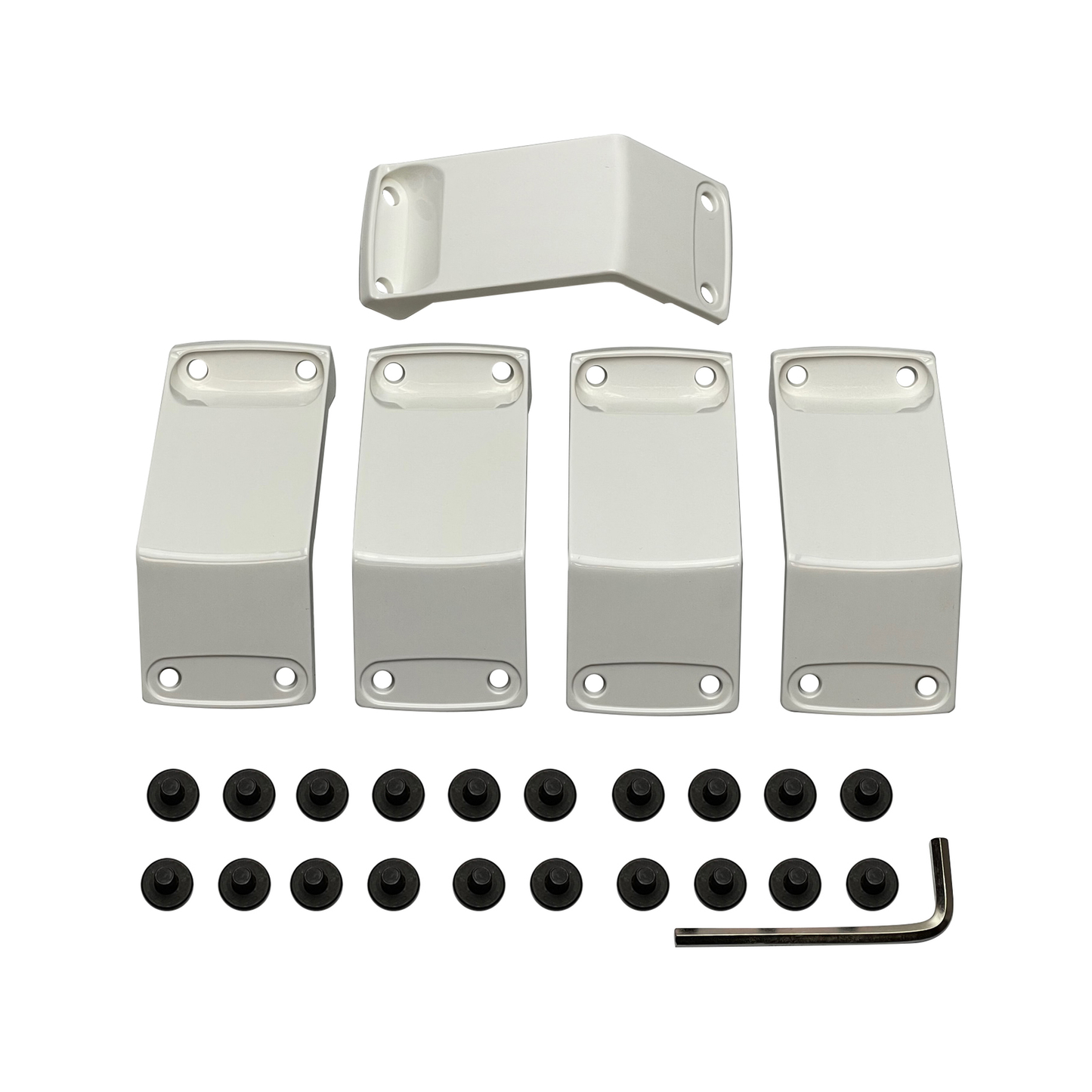 XD Powersports 811FIN57000-WT White 5-Piece Wheel Insert Set – 15x7 +00mm