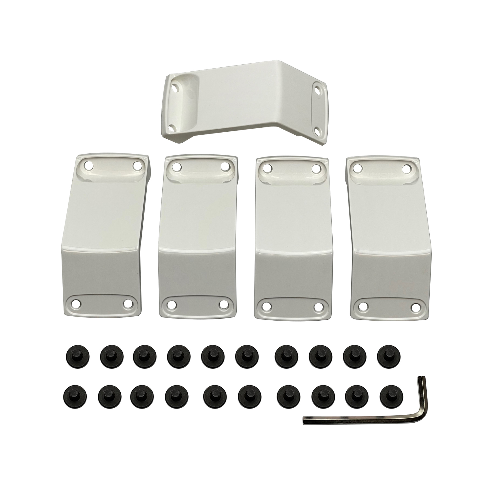 XD Powersports 811FIN57000-WT White 5-Piece Wheel Insert Set – 15x7 +00mm