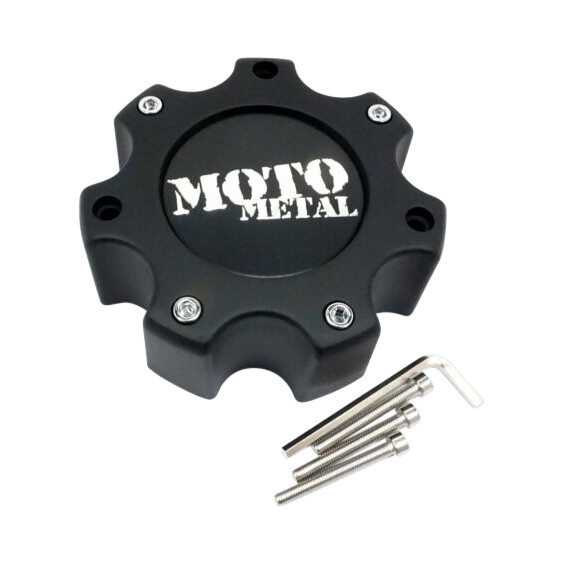 Moto Metal 845L1501S2 Matte Black Logo Wheel Center Cap – 7x150 — part 845L1501S2, product photo 1