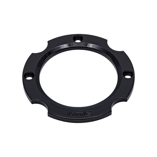 KMC Powersports CAPRING212-BLACK Satin Black Wheel Center Cap 5x4.5