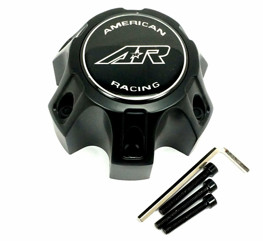 American Racing CARA1216SB Satin Black Wheel Center Cap 6x4.5