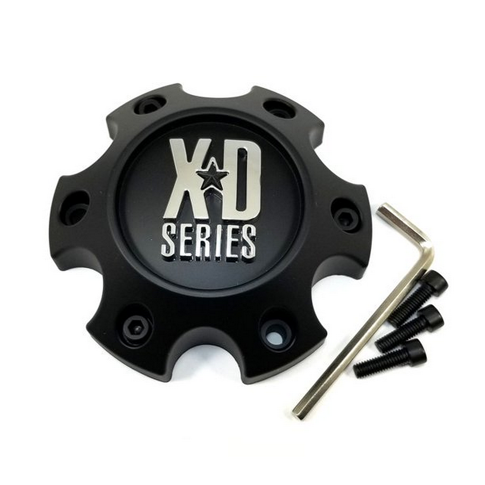 XD S057L120A-H34 Matte Black Wheel Center Cap 6x4.5