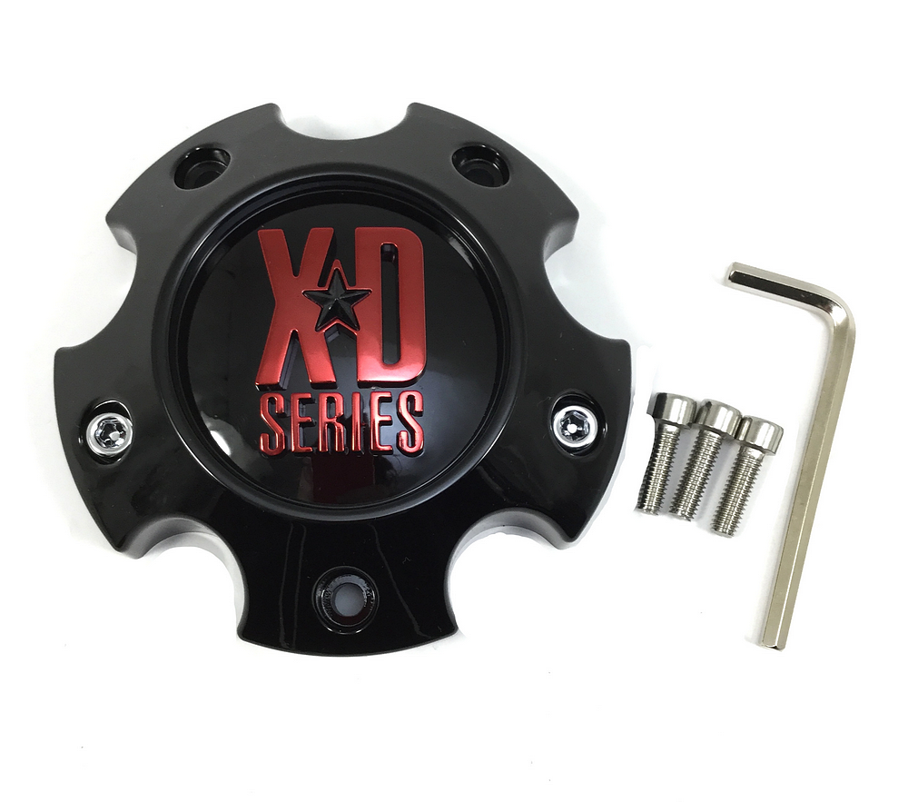 XD S057L120SGB-H34RC Gloss Black Wheel Center Cap 5 Lug