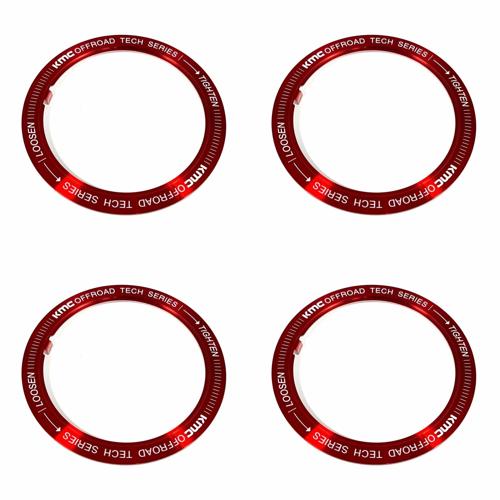 KMC T1752-RING-RD Red Wheel Center Cap