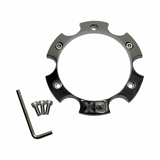 XD XD1456BASE2-POL polished wheel center cap base piece with hardware
