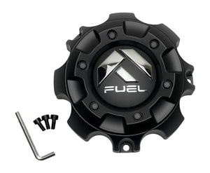 Fuel Matte Black Wheel Center Cap with Screws 1001-59B - Wheel Center Caps