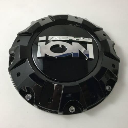 Ion 187 Bolt On Wheel Center Cap Gloss Black C10187B C824401B C10194028B 8.375" replacement wheel center cap part C10187B
