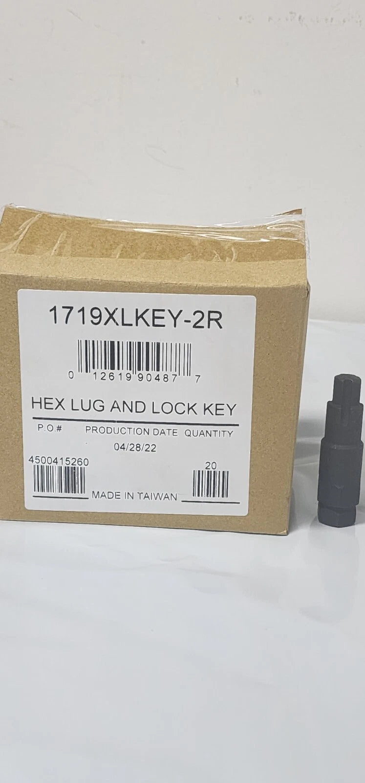 Gorilla Automotive 1719XLKEY-2R replacement wheel lock key with exact part label
