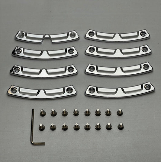 Moto Metal T158181KIT-CH chrome wheel insert set for MO993 18-inch wheels, 8 pieces with screws
