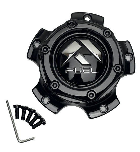 Fuel Off-Road 1004-72GB Gloss Black / Chrome Bolt-On Wheel Center Cap – 5x135/5.5