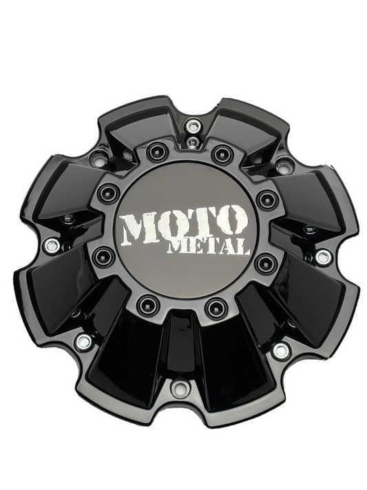 Moto Metal M793BK01 gloss black wheel center cap with mounting screws