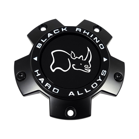 Black Rhino Hard Alloys CCBR35140MBFLAT Black Wheel Center Cap — part CCBR35140MBFLAT, product photo 1 of 1