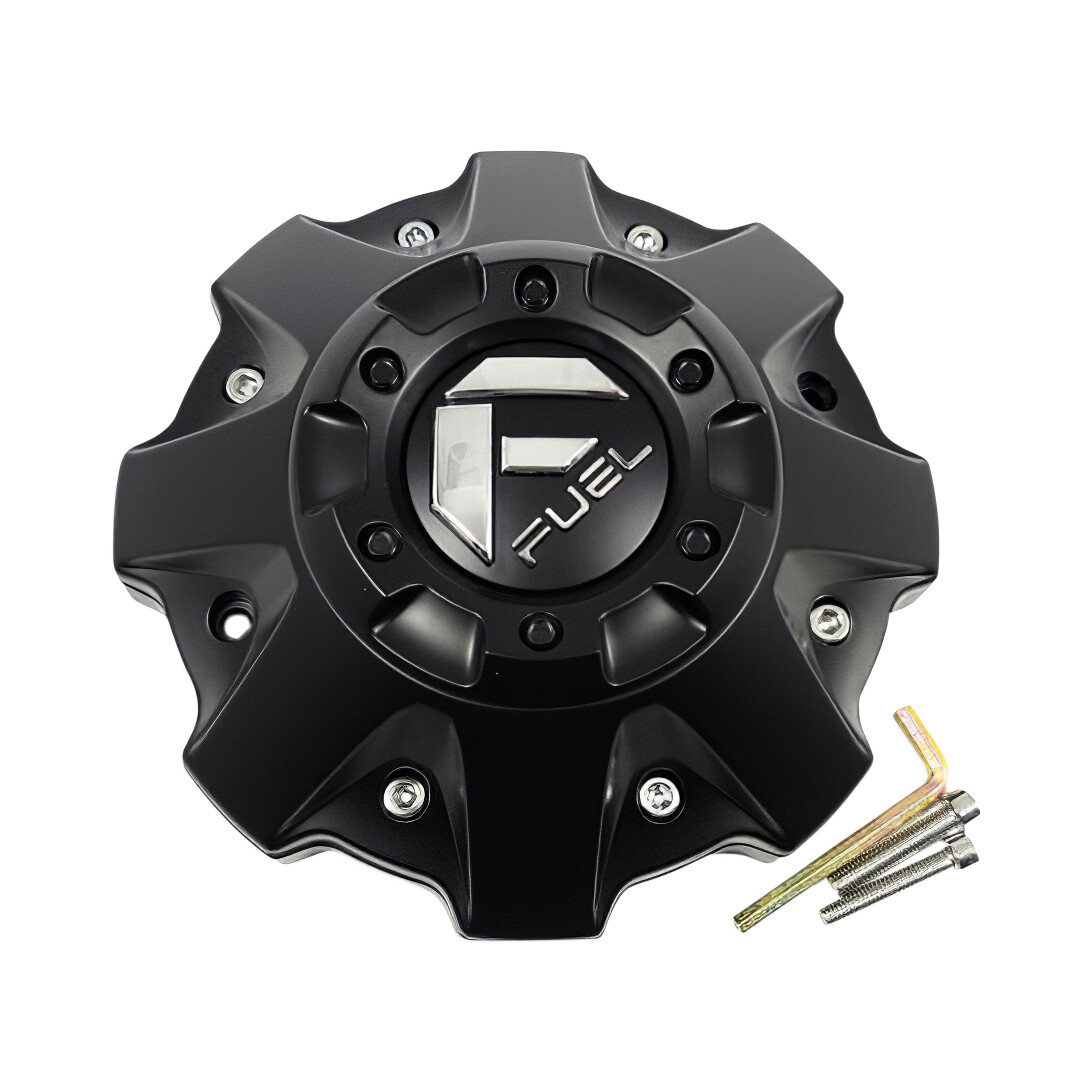 Fuel Off-Road 1001-63BKIT5 Matte Black Wheel Center Cap — part 1001-63BKIT5, product photo 1 of 1