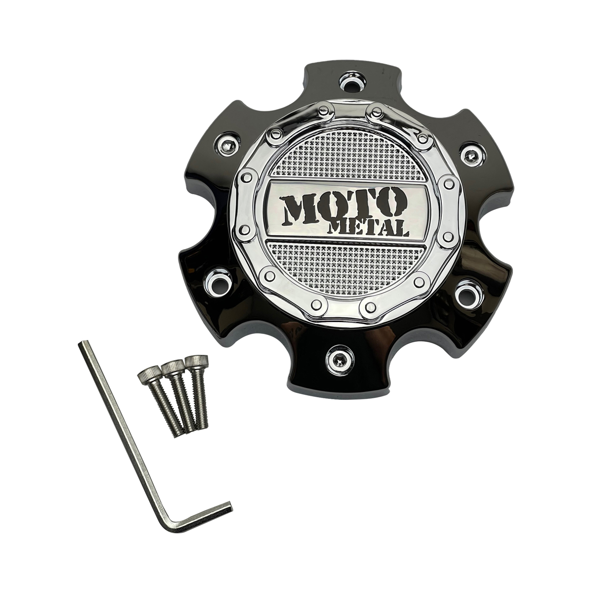 Moto Metal MO971 Chrome Wheel Center Cap 1079L145MO2CH – 6x5.5 — part 1079L145MO2CH, product photo 1 of 1