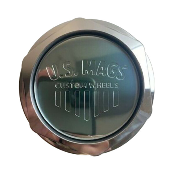 US Mag 1PC 38060-16H-02 Polished Logo Wheel Center Cap — part 38060-16H-02, product photo 1 of 1