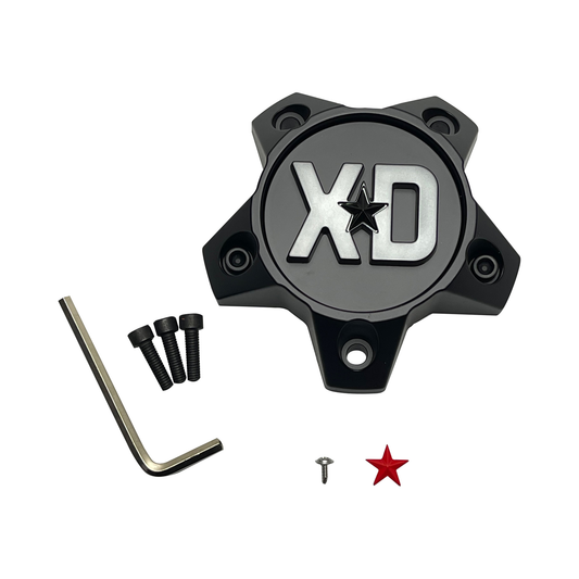 XD 1636S30-H34 Satin Black Wheel Center Cap – 5x4.5/120 — part 1636S30-H34, product photo 1 of 1