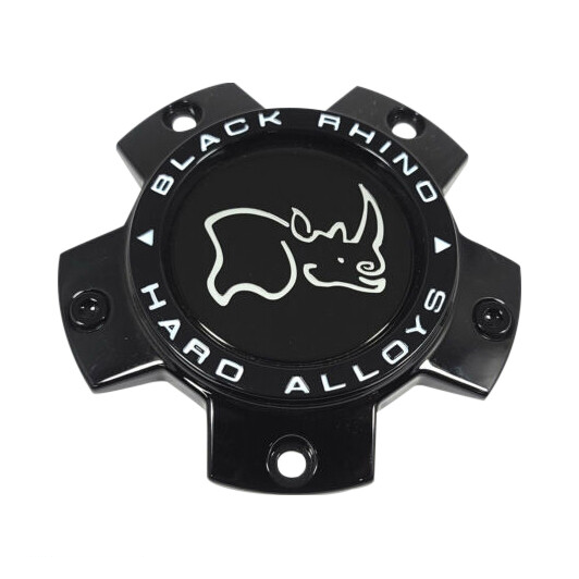 Black Rhino Hard Alloys CCBR35127GBFLAT Gloss Black Wheel Center Cap — part CCBR35127GBFLAT, product photo 1 of 1