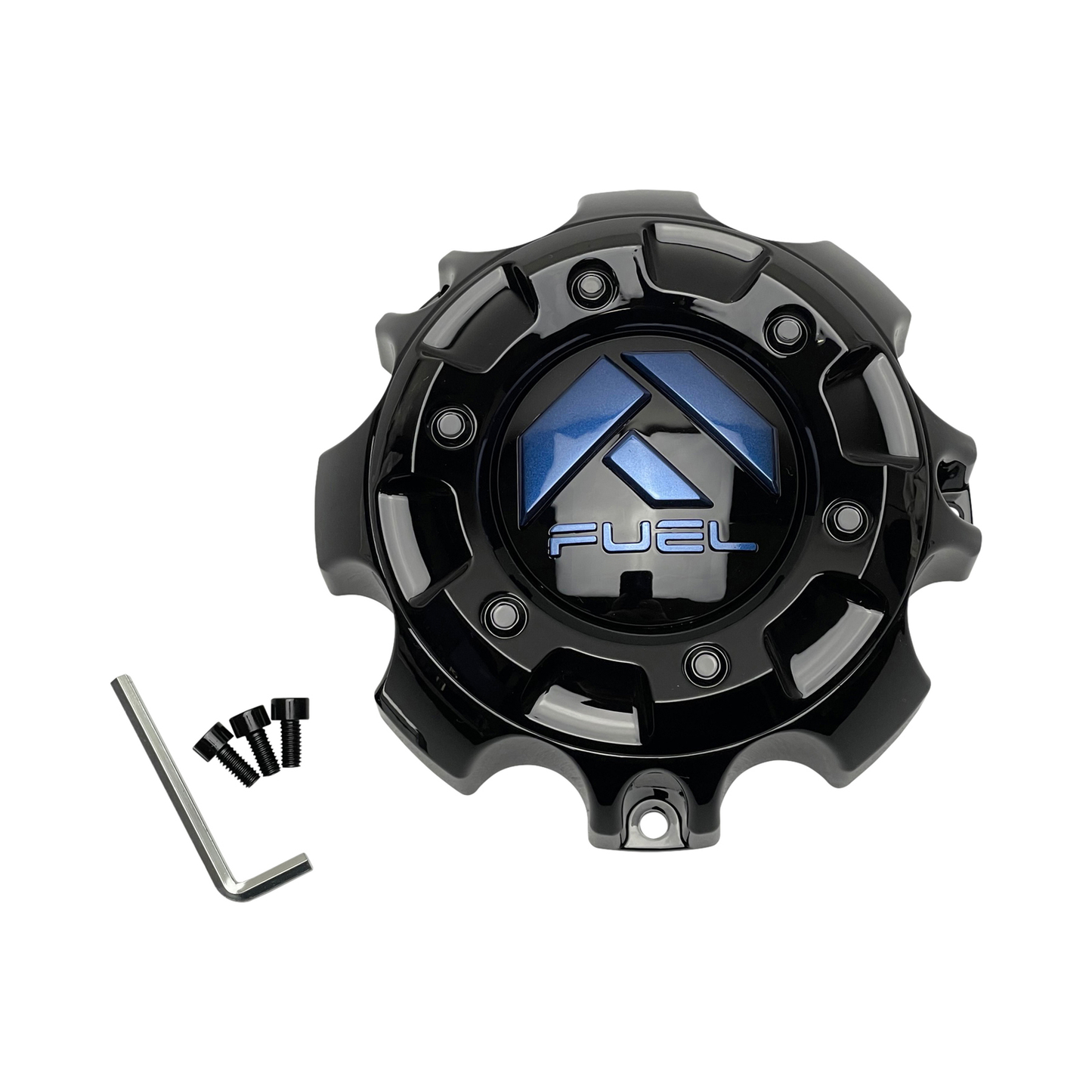 Fuel Off-Road 1001-59GBDK Gloss Black Bolt-On Wheel Center Cap – 8x6.5 — part 1001-59GBDK, product photo 1 of 1