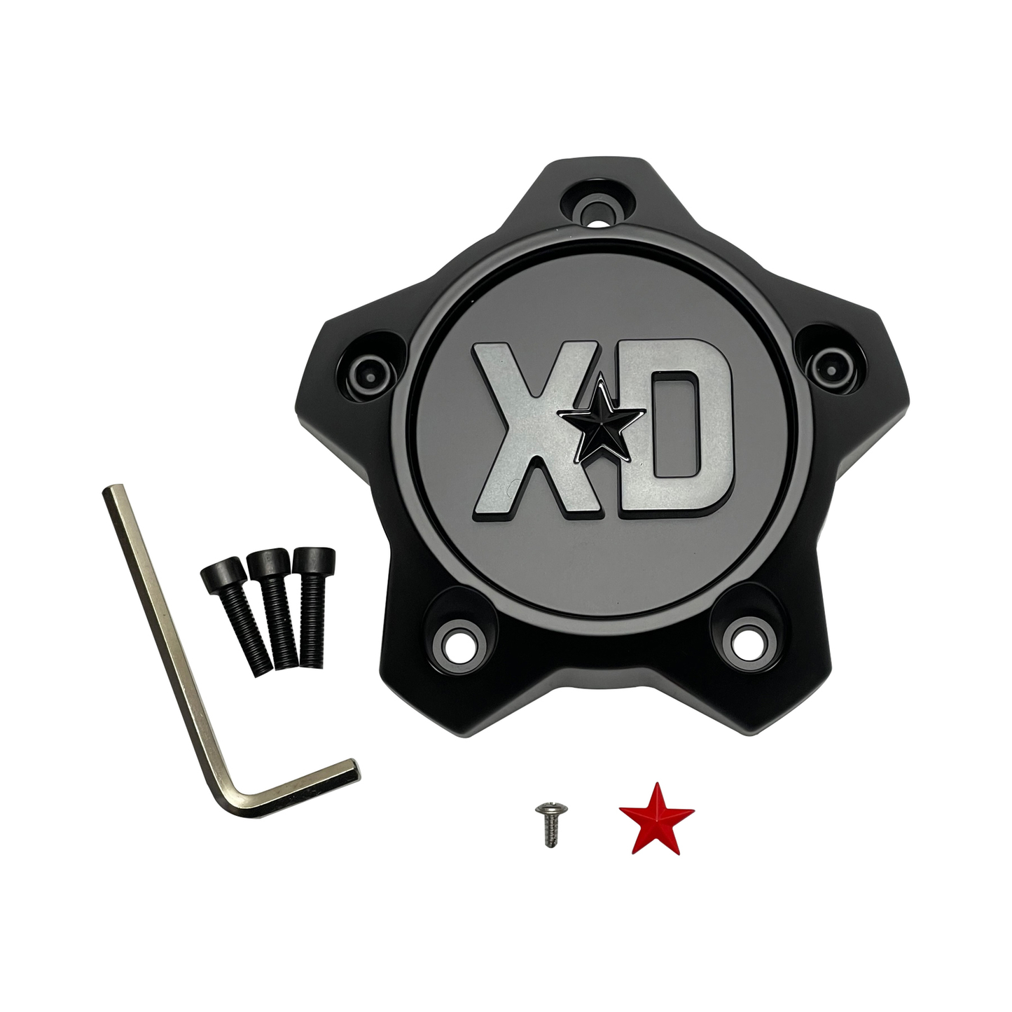 XD 1636S31-H34 Satin Black Wheel Center Cap – 5x5 — part 1636S31-H34, product photo 1 of 1