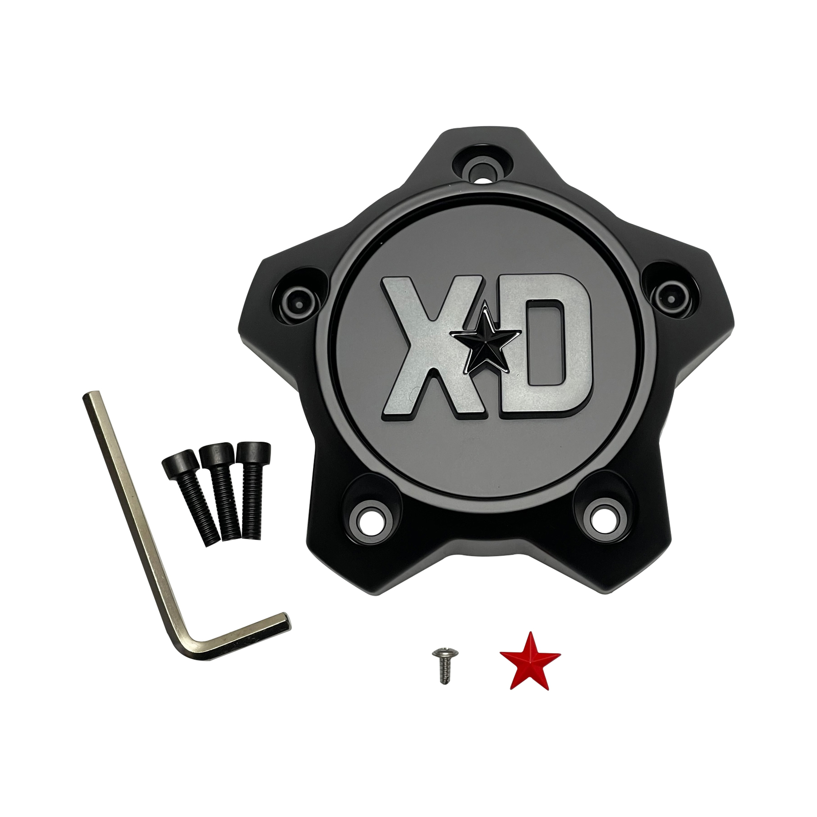 XD 1636S31-H34 Satin Black Wheel Center Cap – 5x5 — part 1636S31-H34, product photo 1 of 1