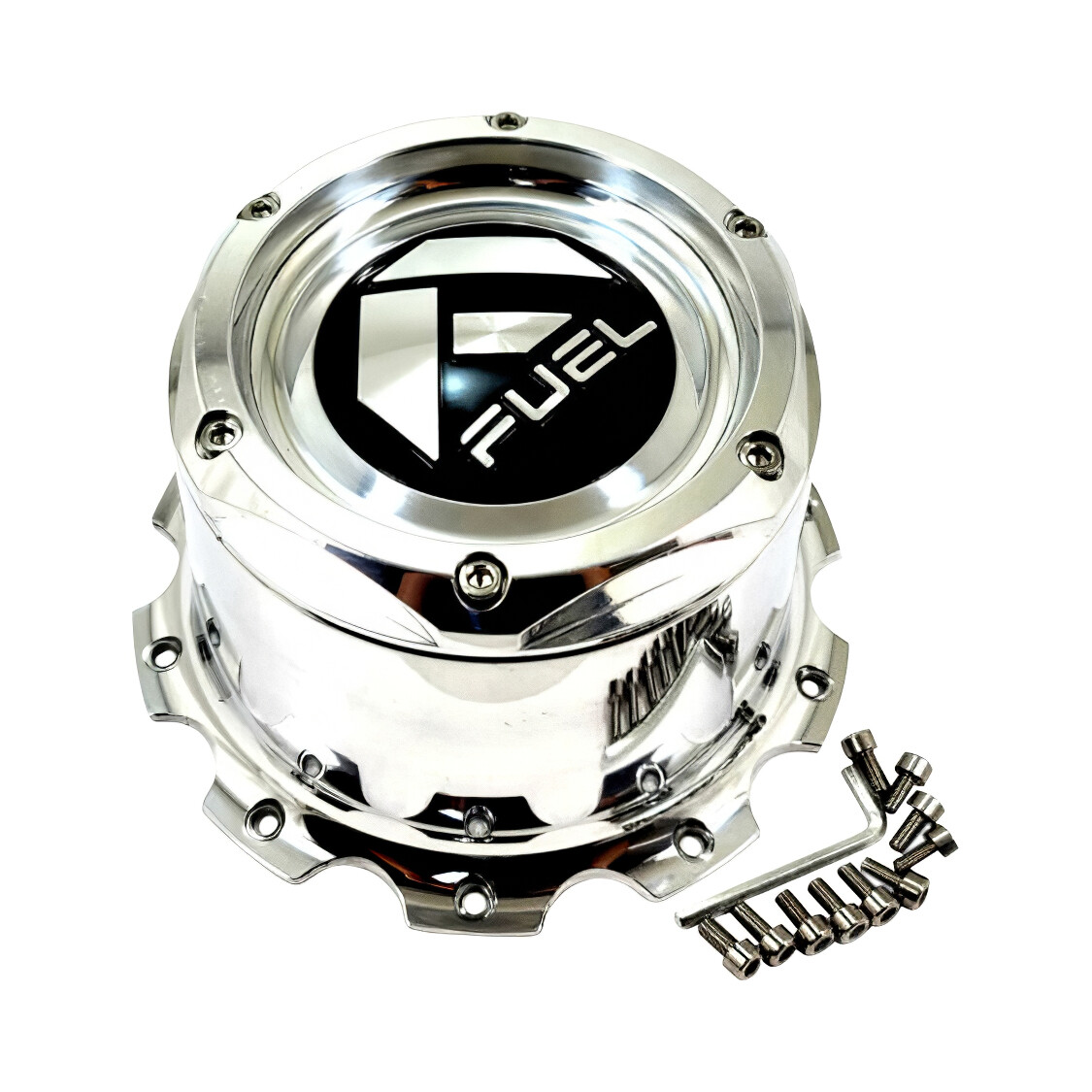 Fuel Off-Road 1005-63-08H Polished Bolt-On Wheel Center Cap — part 1005-63-08H, product photo 1 of 1
