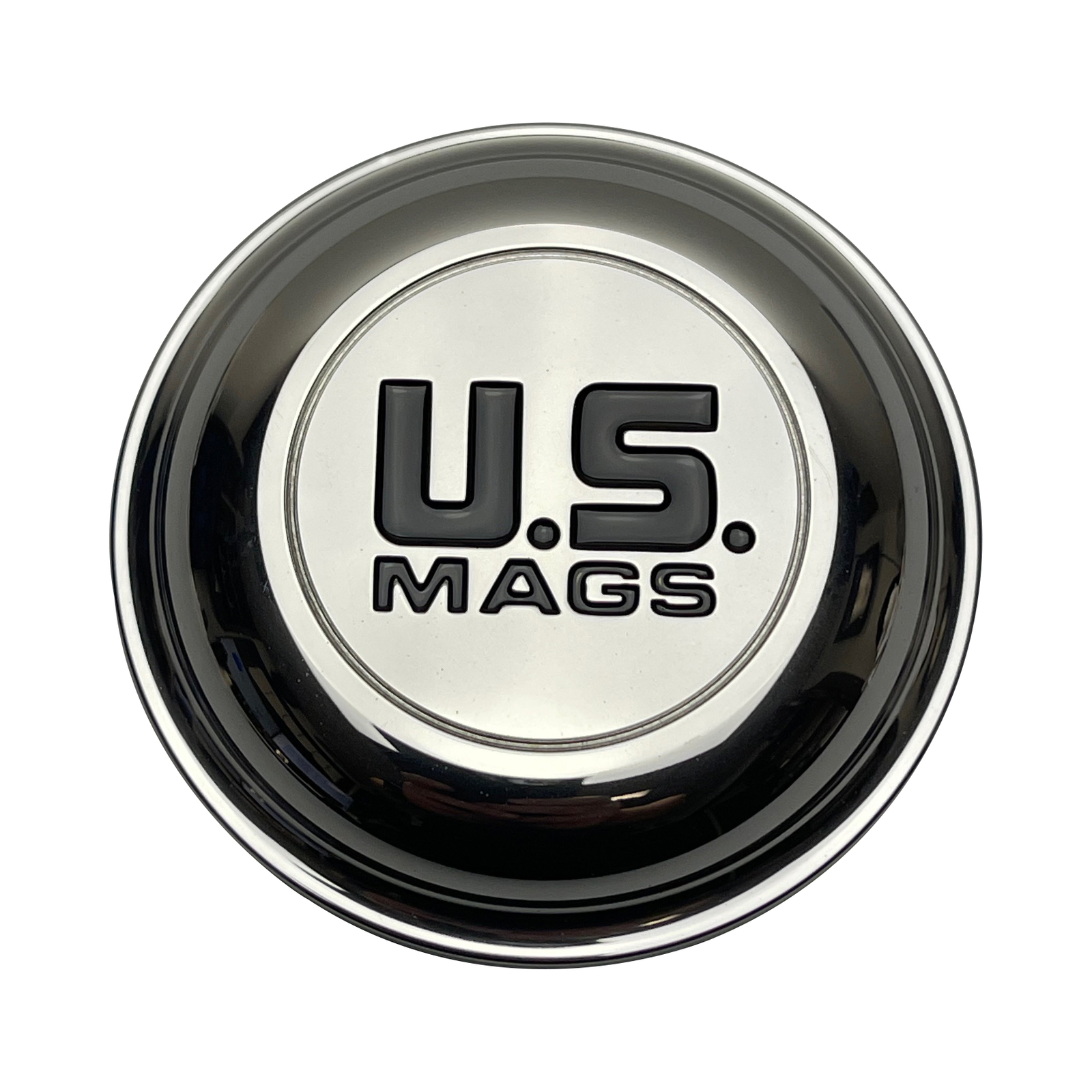 US Mag 1PC 1005-09-06HLB Gloss Black Logo Wheel Center Cap — part 1005-09-06HLB, product photo 1 of 1