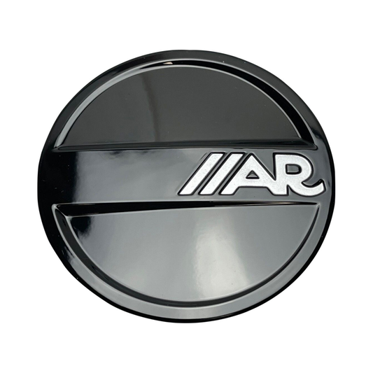 American Racing B002K75-S4 Gloss Black / Chrome Snap-In Wheel Center Cap — part B002K75-S4, product photo 1 of 1