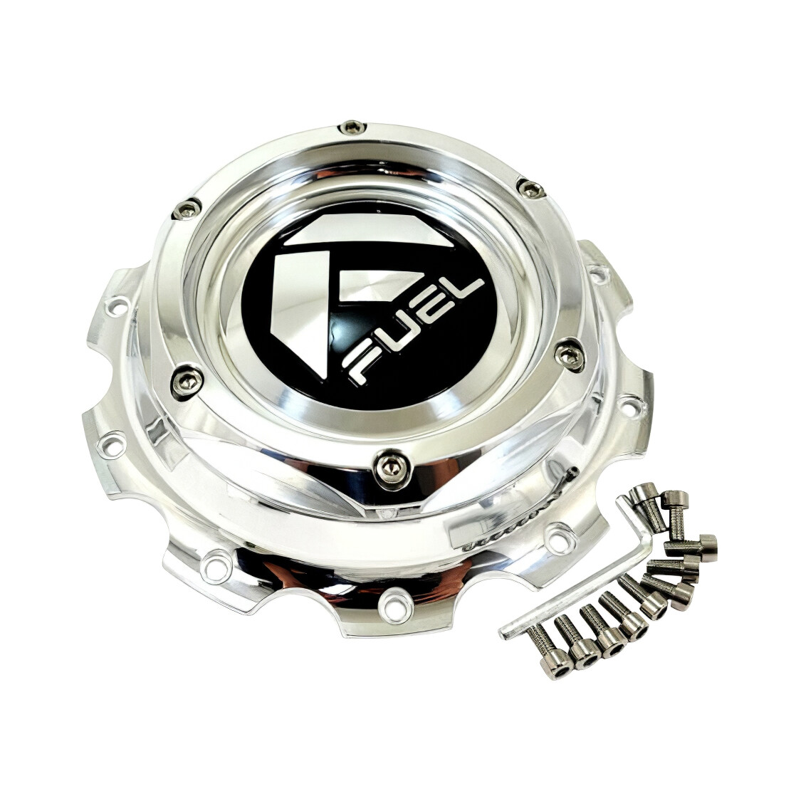 Fuel Off-Road 1005-62-08H Polished Bolt-On Wheel Center Cap — part 1005-62-08H, product photo 1 of 1