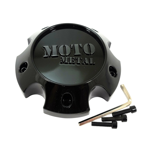 Moto Metal T127L145-5-H42-S1G Gloss Black Bolt-On Wheel Center Cap – 5x5.5/150 — part T127L145-5-H42-S1G, product photo 1 of 1
