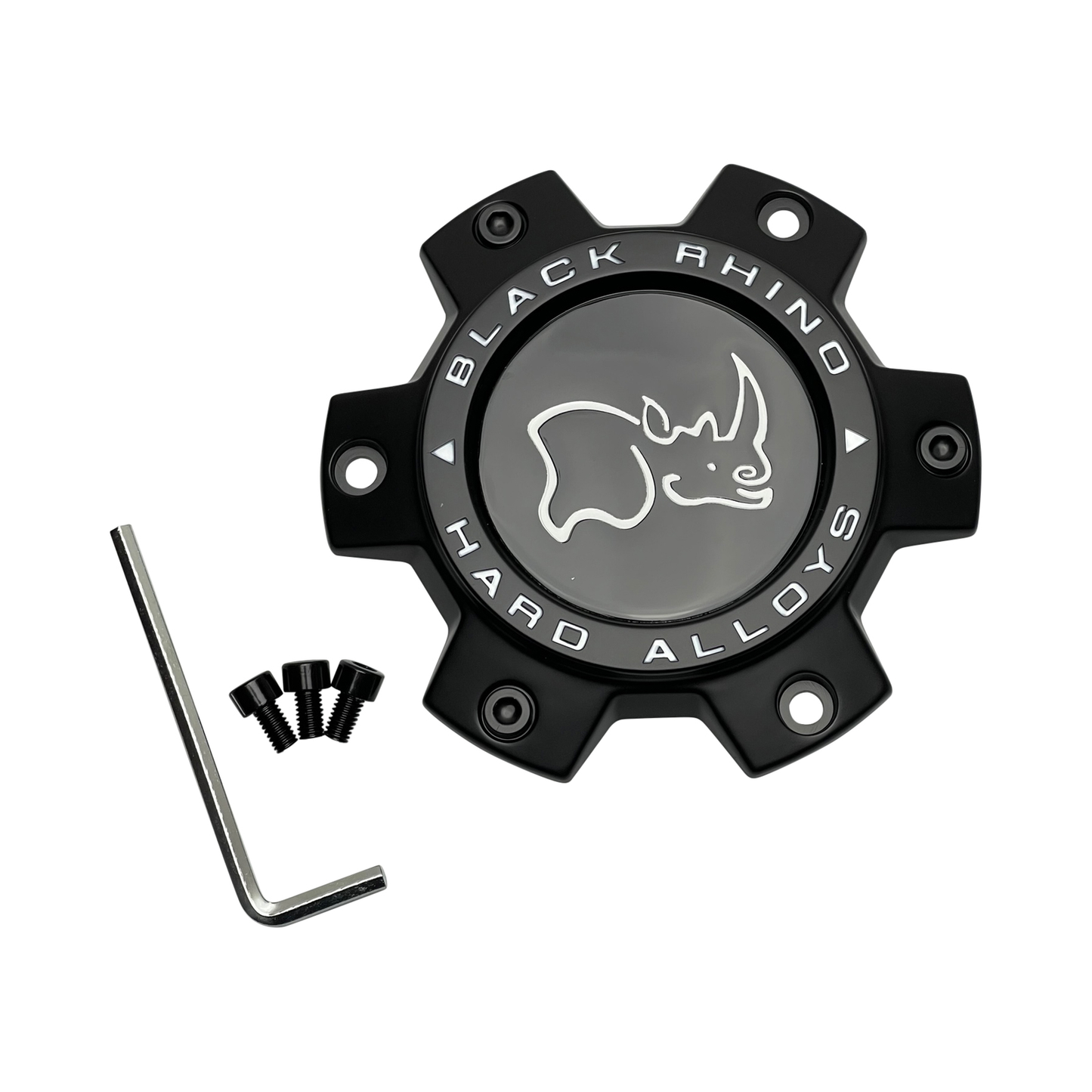 Black Rhino Hard Alloys CCBR36140MBFLAT Matte Black Bolt-On Wheel Center Cap — part CCBR36140MBFLAT, product photo 1 of 1