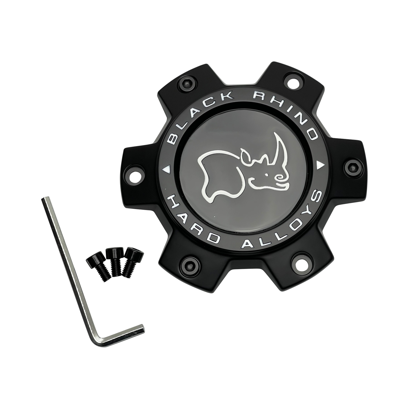 Black Rhino Hard Alloys CCBR36140MBFLAT Matte Black Bolt-On Wheel Center Cap — part CCBR36140MBFLAT, product photo 1 of 1