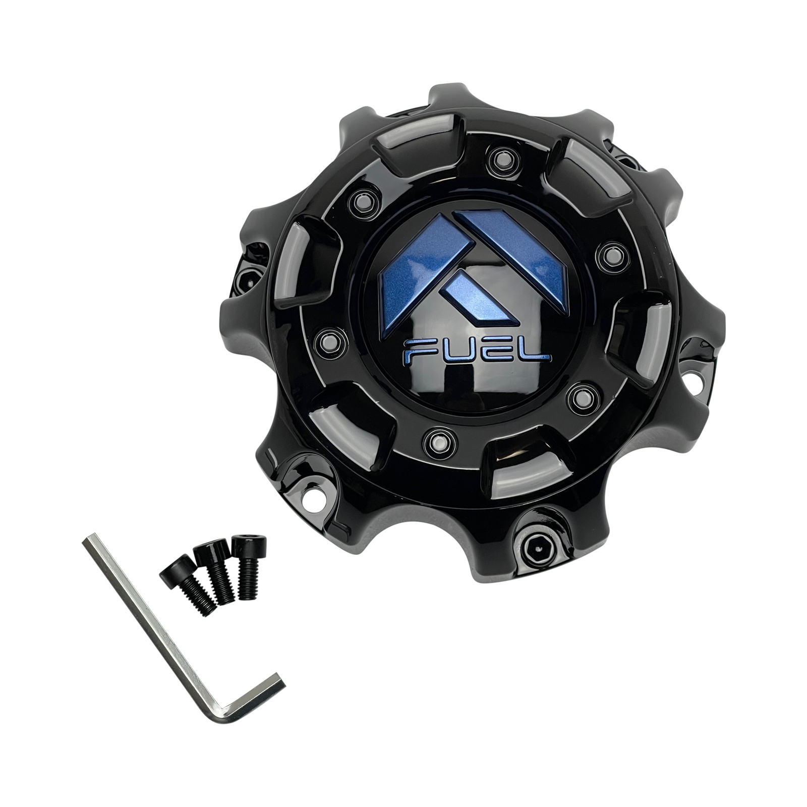 Fuel Off-Road 1006-58GBDK Gloss Black Bolt-On Wheel Center Cap – 6x135/5.5 — part 1006-58GBDK, product photo 1 of 1