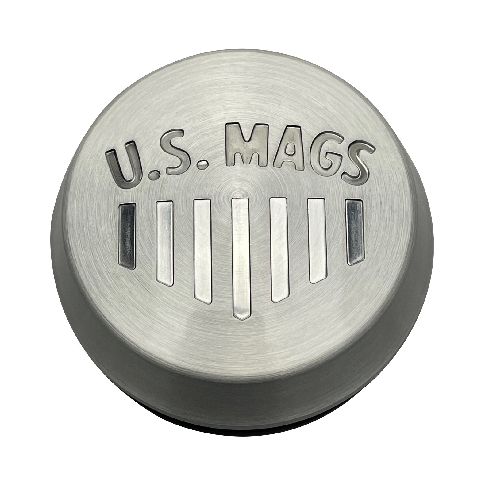 US Mag 1PC 1014-09-06AM Machined Logo Wheel Center Cap — part 1014-09-06AM, product photo 1 of 1