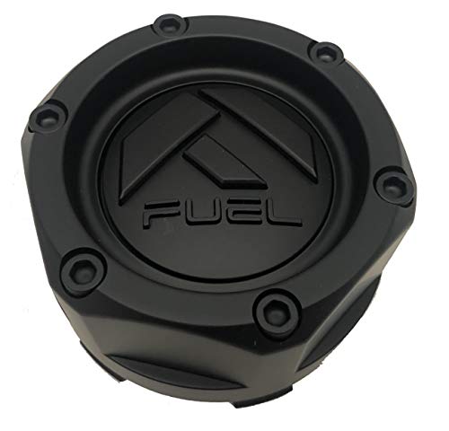 1003-48MBMB - Fuel Matte Black with Matte Black Emblem Wheel Center Cap replacement center cap logo / insert part 1003-48MBMB