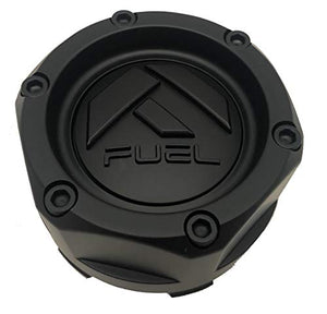 1003-48MBMB - Fuel Matte Black with Matte Black Emblem Wheel Center Cap - Wheel Center Caps