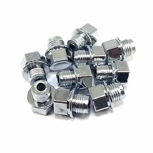 10pcs Wheel Rivets Chrome for American Racing ATX AX181 Artillery BDW040 - Wheel Center Caps