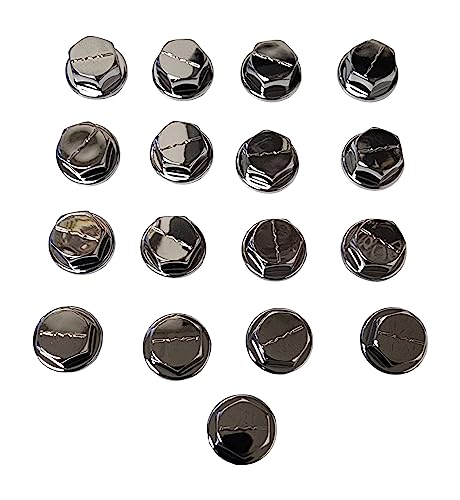 17pcs XD Series XD775 Wheel Rivets Bolts Chrome Plastic KMC Rockstar ...